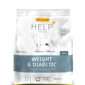 Ausverkauf Sparpaket 5 x 900 g Josera Help Weight & Diabetic Hunde Trockenfutter